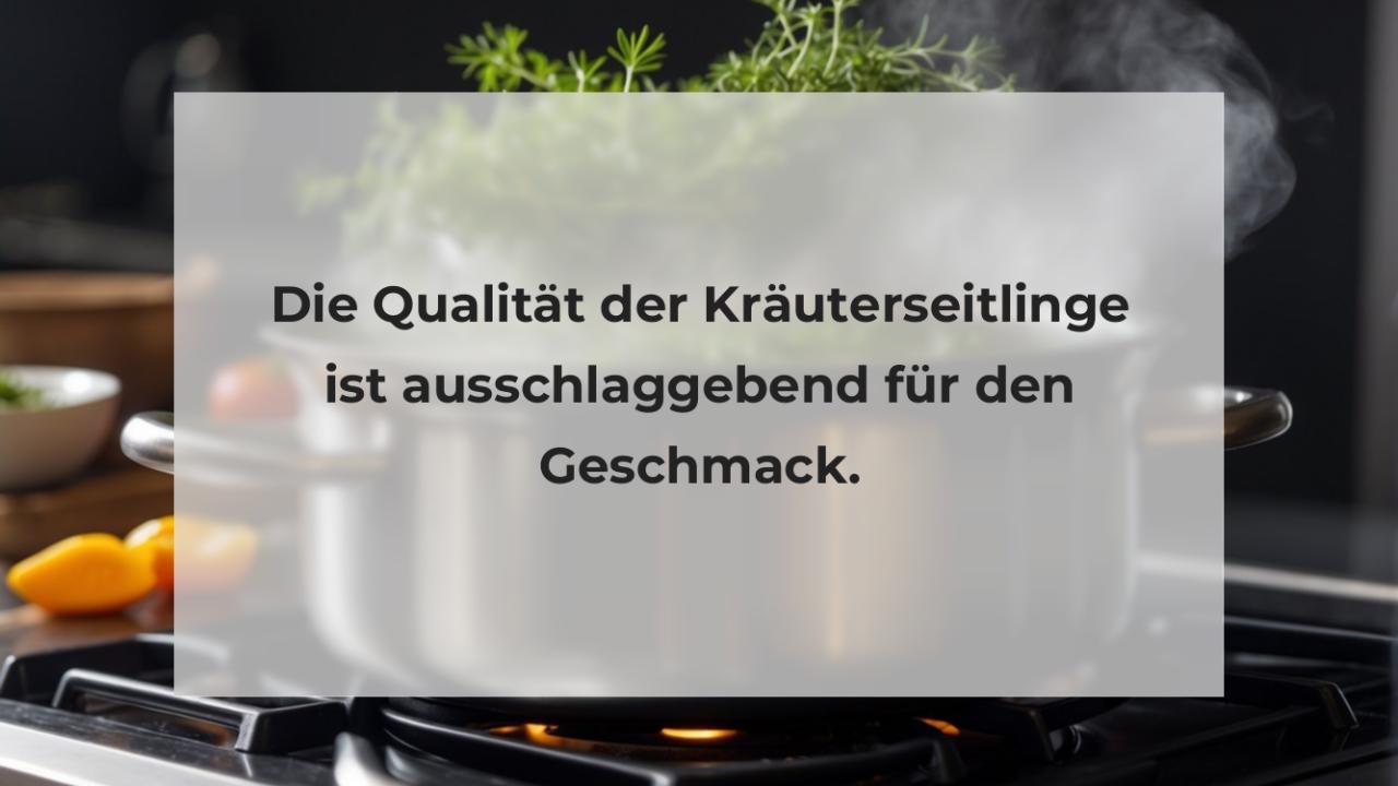 Die Qualität der Kräuterseitlinge ist ausschlaggebend für den Geschmack.