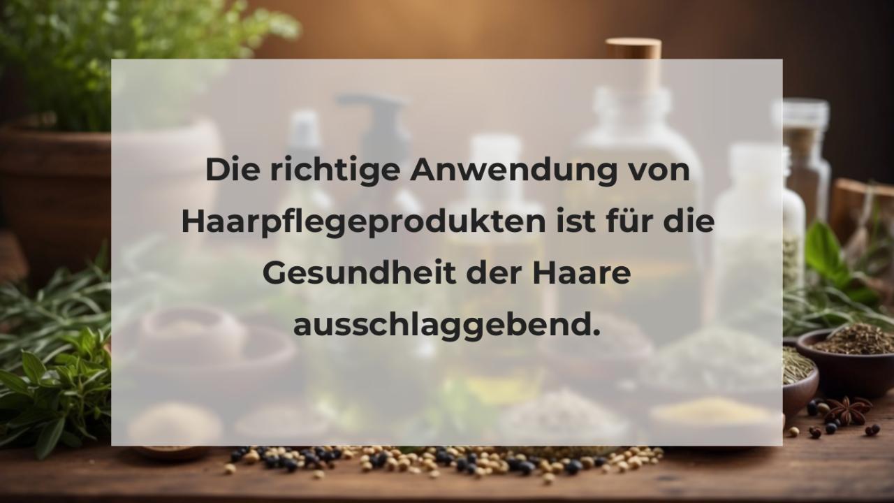 Die richtige Anwendung von Haarpflegeprodukten ist für die Gesundheit der Haare ausschlaggebend.