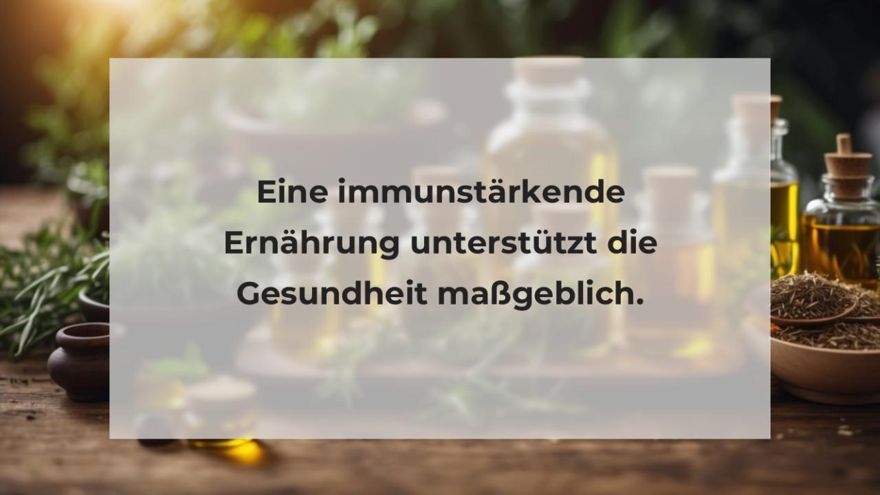 Eine immunstärkende Ernährung unterstützt die Gesundheit maßgeblich.