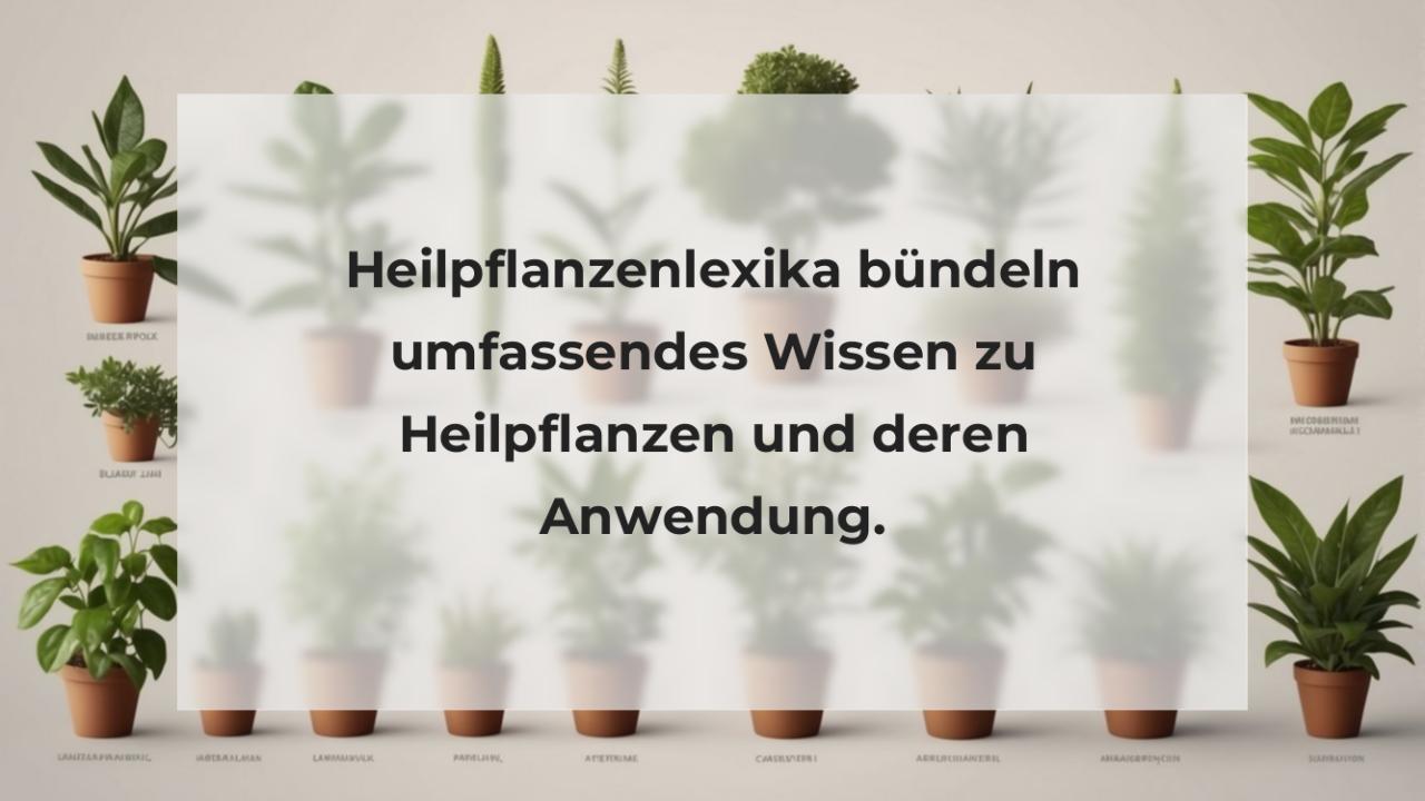 Heilpflanzenlexika bündeln umfassendes Wissen zu Heilpflanzen und deren Anwendung.