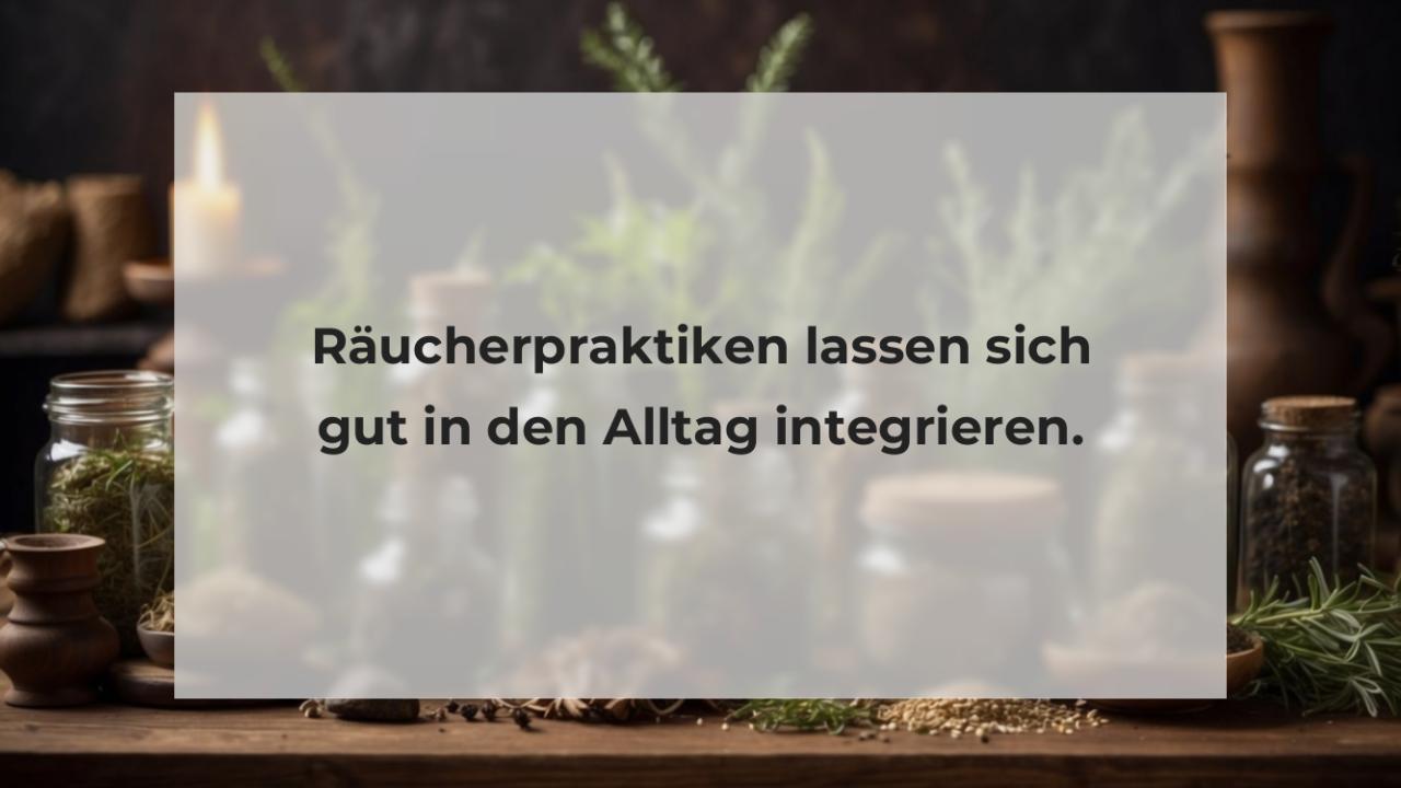 Räucherpraktiken lassen sich gut in den Alltag integrieren.